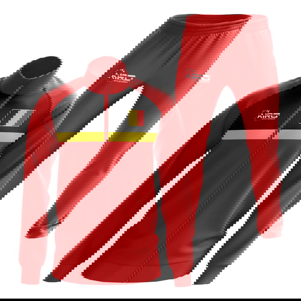 Belgium Concept Football Tracksuit (Red)