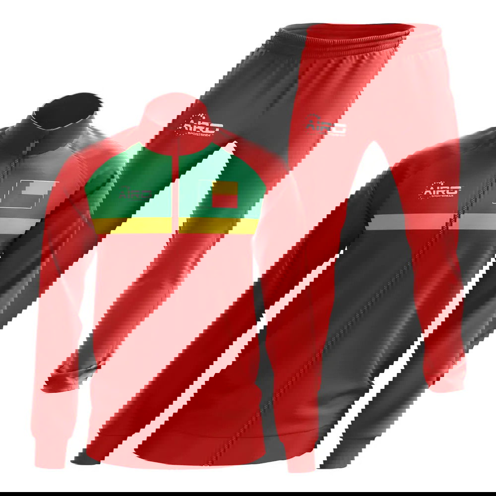 Benin Concept Football Tracksuit (Red)