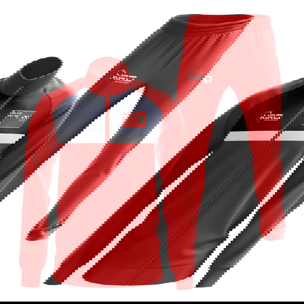 Bermuda Concept Football Tracksuit (Red)