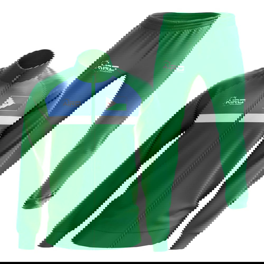 Djibouti Concept Football Tracksuit (Green)