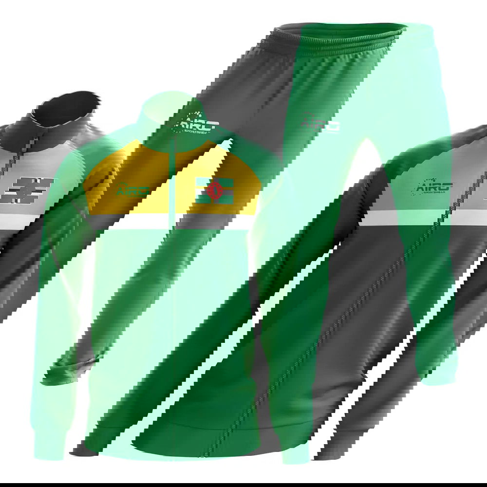 Dominica Concept Football Tracksuit (Green)