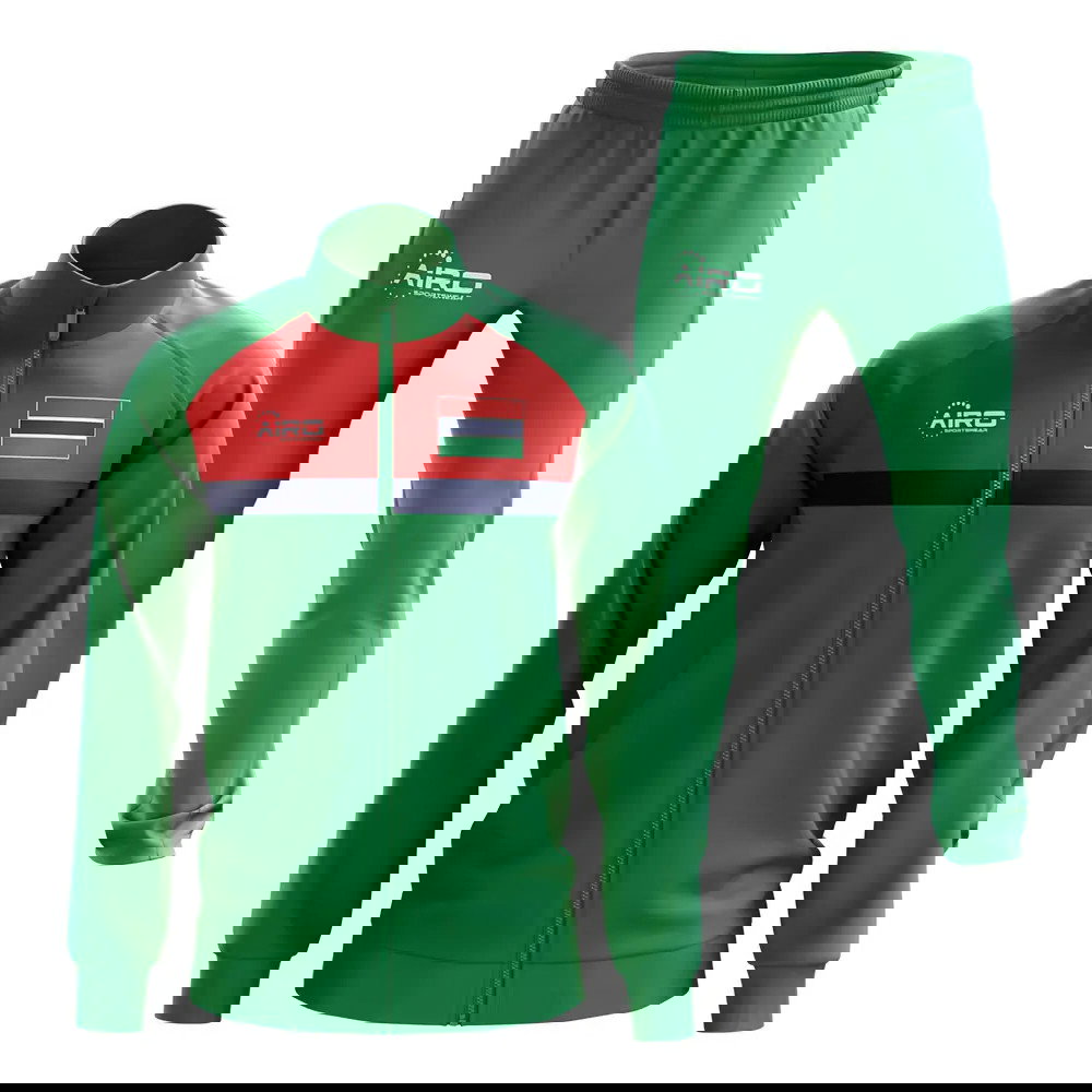 Gambia Concept Football Tracksuit (Green)