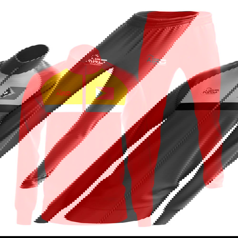 East Timor Concept Football Tracksuit (Red)