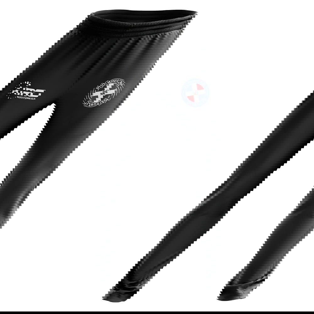Dominican Republic Concept Football Training Pants (Black)