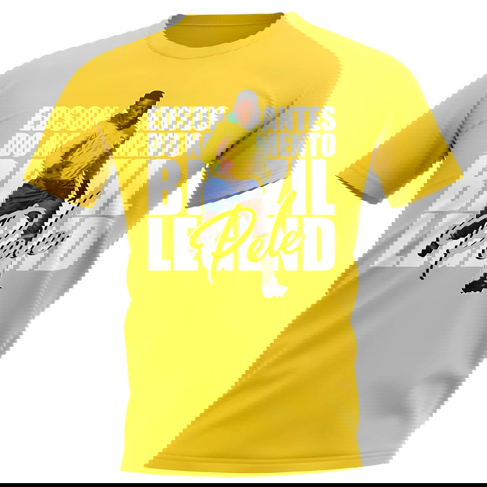 Pele Brazil Player T-Shirt (Yellow)