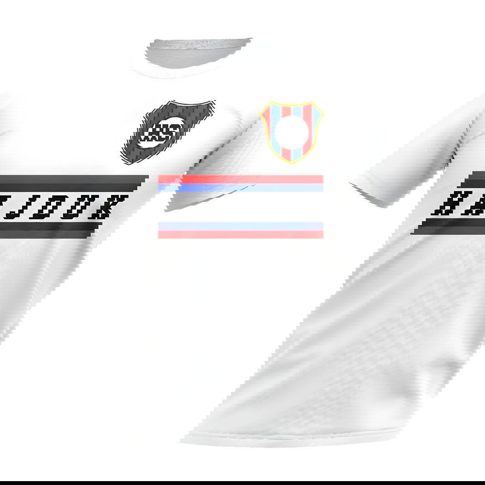 HNK Hajduk Split Core Football Club T-Shirt (White)