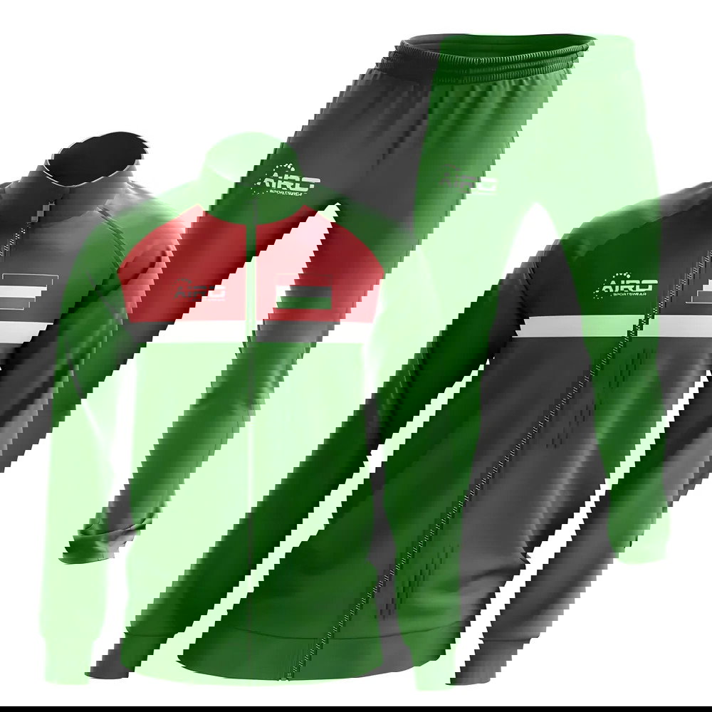 Hungary Concept Football Tracksuit (Green)