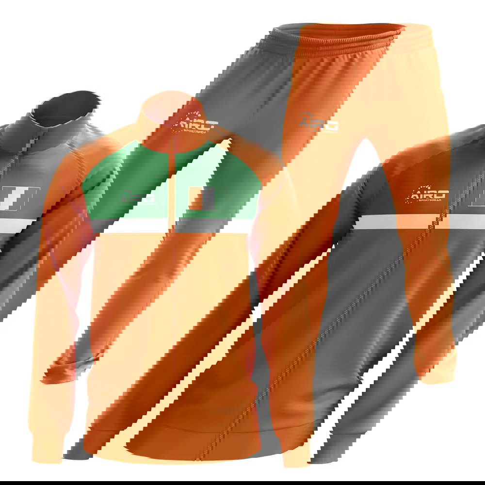 Ivory Coast Concept Football Tracksuit (Orange)