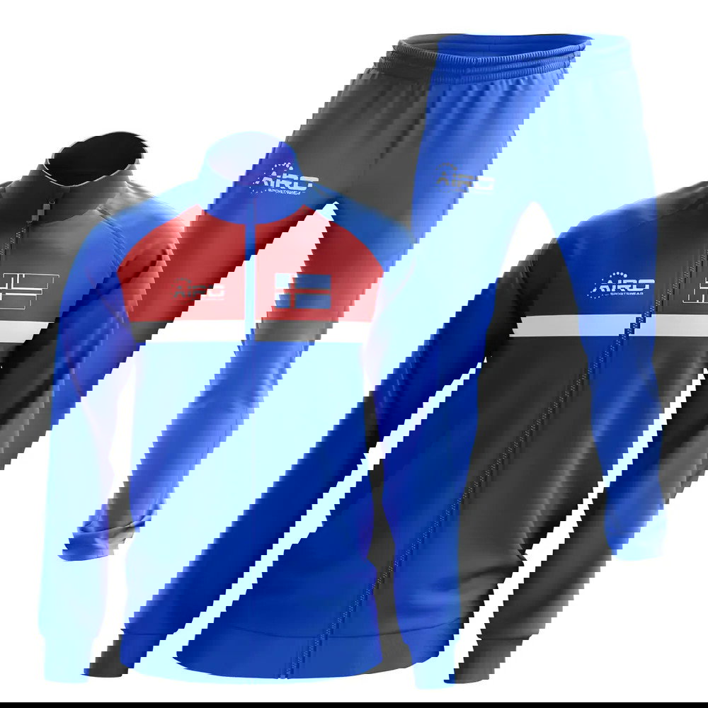 Iceland Concept Football Tracksuit (Blue)