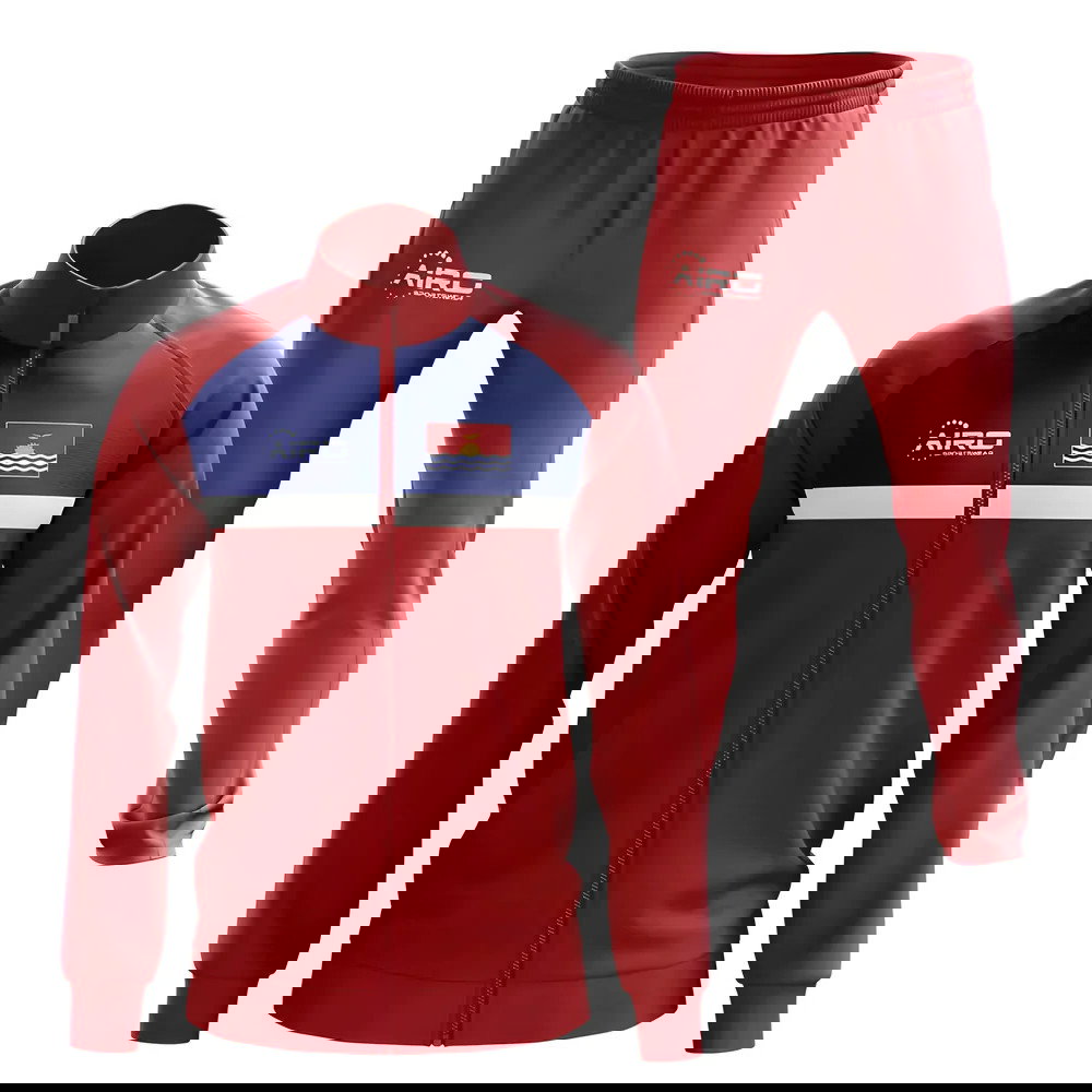 Kiribati Concept Football Tracksuit (Red)