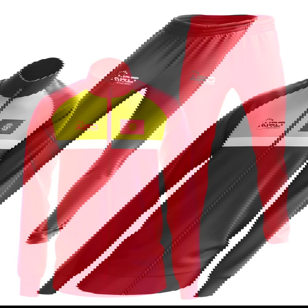 Kyrgyzstan Concept Football Tracksuit (Red)