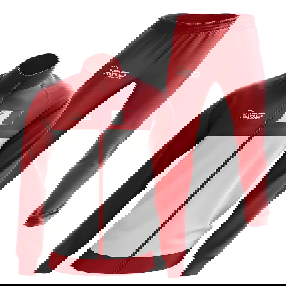 Malta Concept Football Tracksuit (Red)