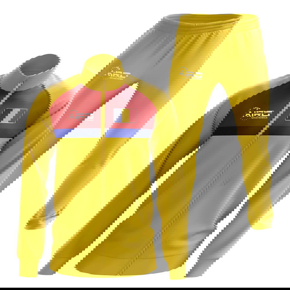 Romania Concept Football Tracksuit (Yellow)
