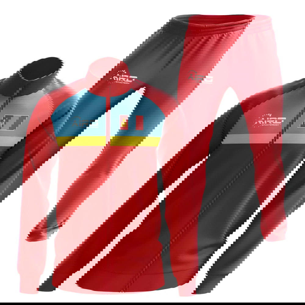 Mongolia Concept Football Tracksuit (Red)