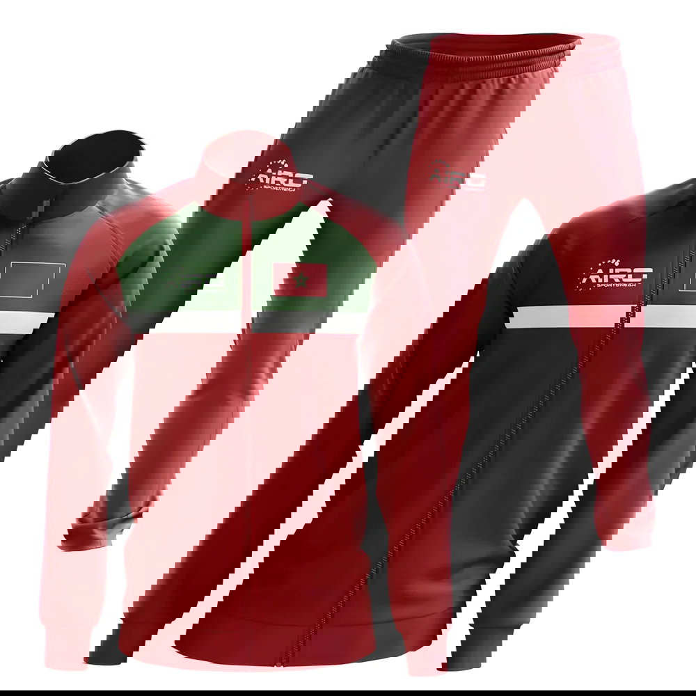 Morocco Concept Football Tracksuit (Red)
