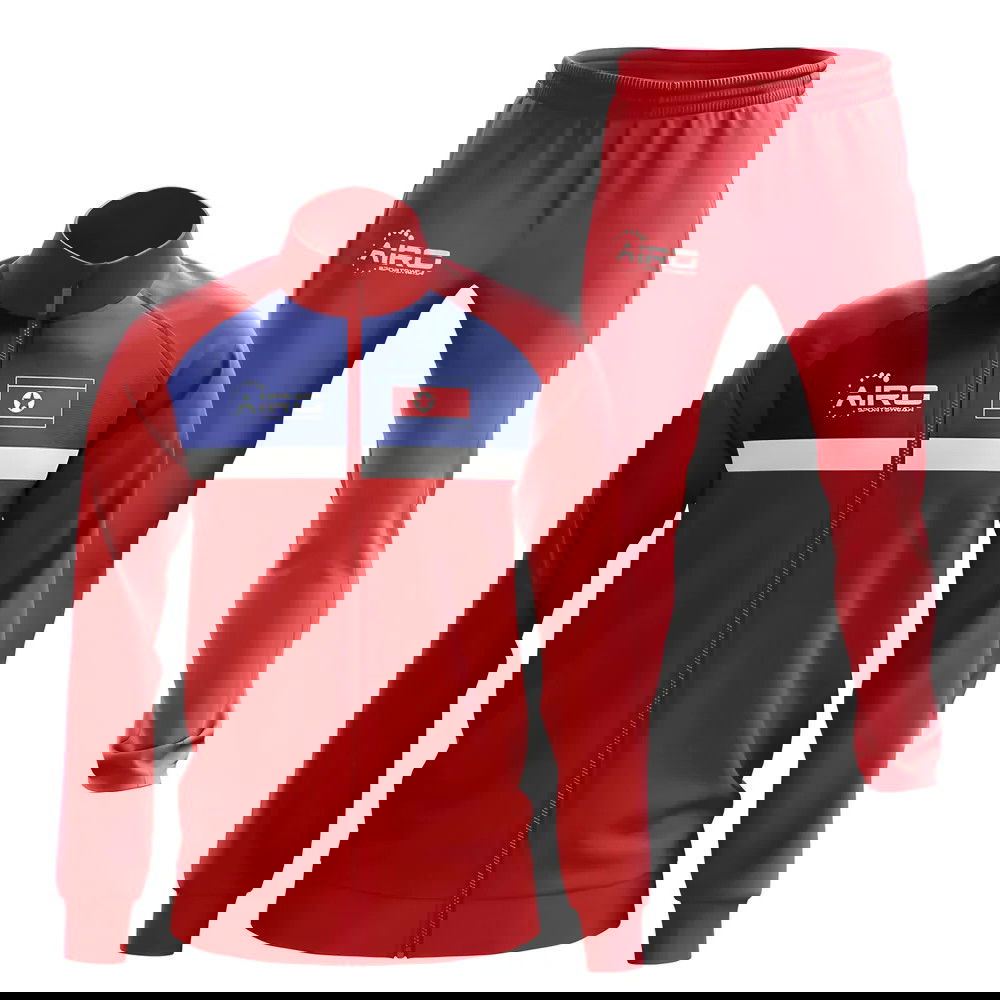 North Korea Concept Football Tracksuit (Red)