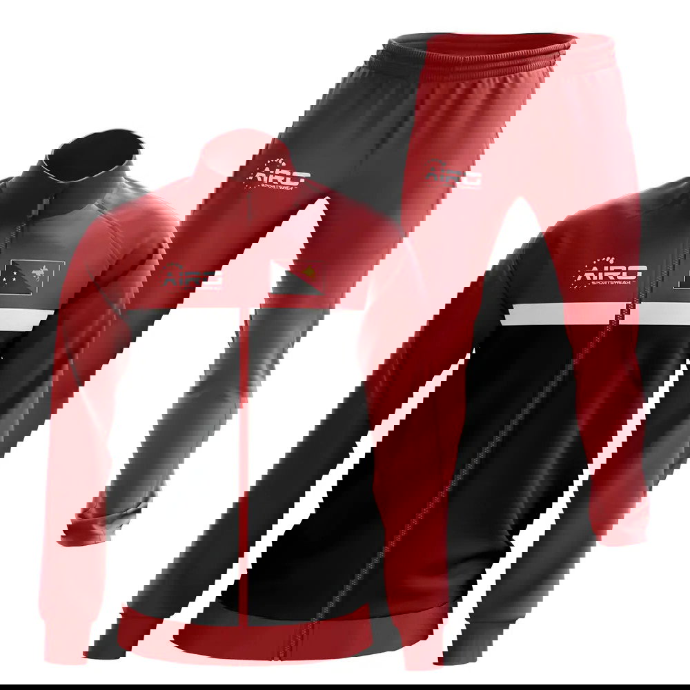 Papa New Guinea Concept Football Tracksuit (Red)