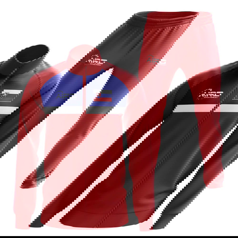 Slovakia Concept Football Tracksuit (Red)