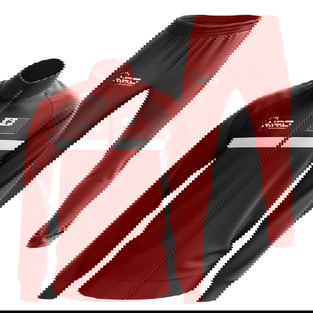 Tonga Concept Football Tracksuit (Red)