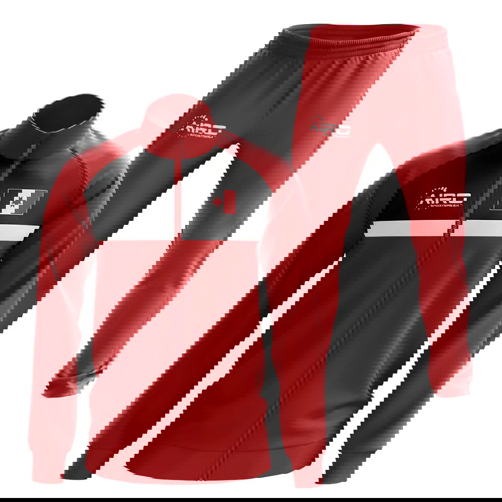 Udmurtia Concept Football Tracksuit (Red)