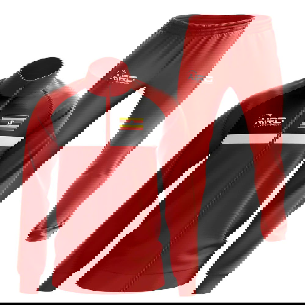 Uganda Concept Football Tracksuit (Red)
