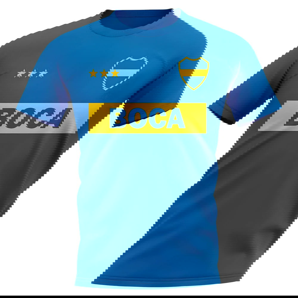 Boca Juniors Vintage Football T-Shirt (Blue)