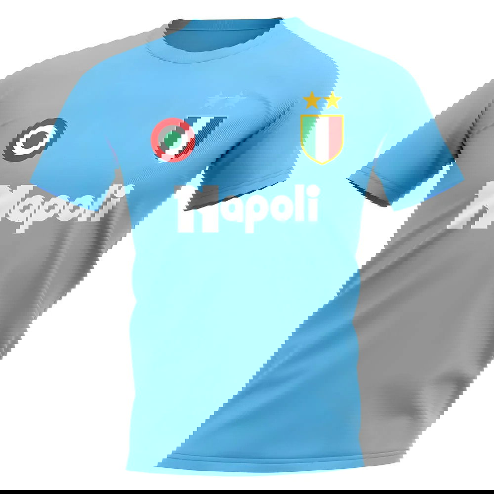 Napoli Vintage Football T-Shirt (Sky)
