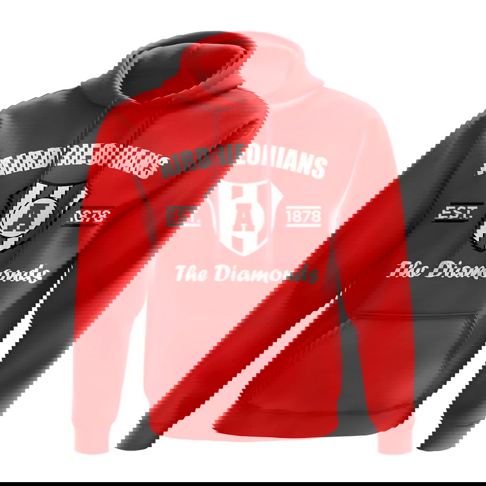 Airdrie Established Football Hoody (Red)