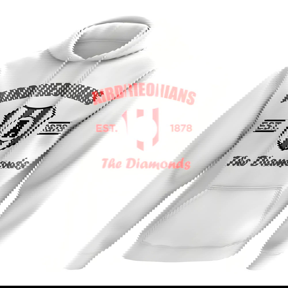 Airdrie Established Football Hoody (White)