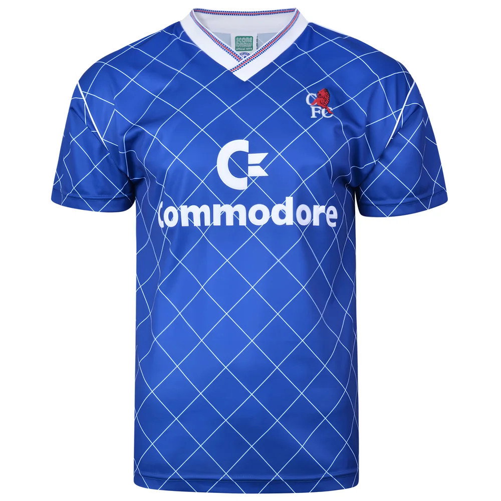 Score Draw Chelsea 1988 Retro Football Shirt (Nevin 7)