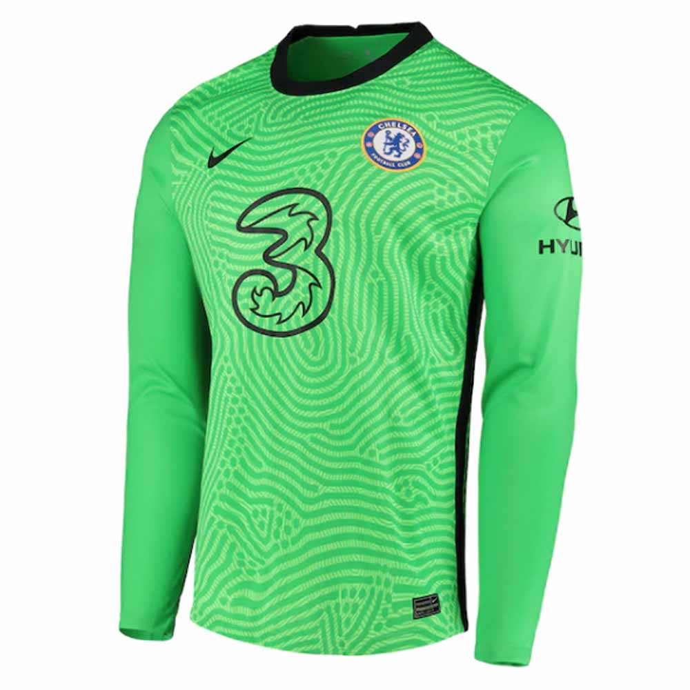 2020-2021 Chelsea Home Goalkeeper Shirt (Green) (Your Name)