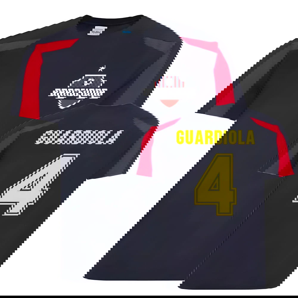 Pep Guardiola Barcelona Sports Training Jersey (Navy)