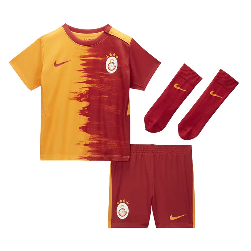 2020-2021 Galatasaray Home Nike Little Boys Mini Kit (Your Name)