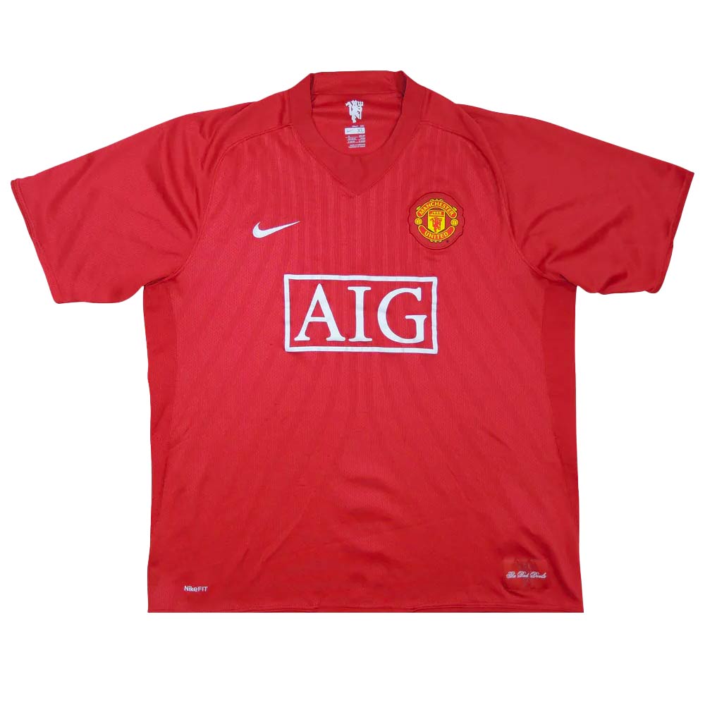 Manchester United 2007-09 Home Shirt (S) Anderson #8 (Very Good)