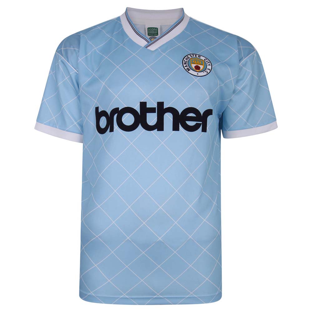 Manchester City 1988 Retro Football Shirt (KOMPANY 4)