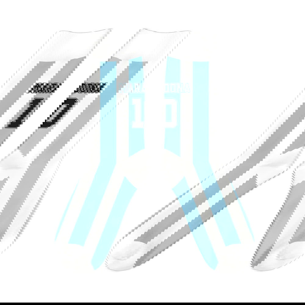 Argentina 1986 Diego Maradona Retro Socks