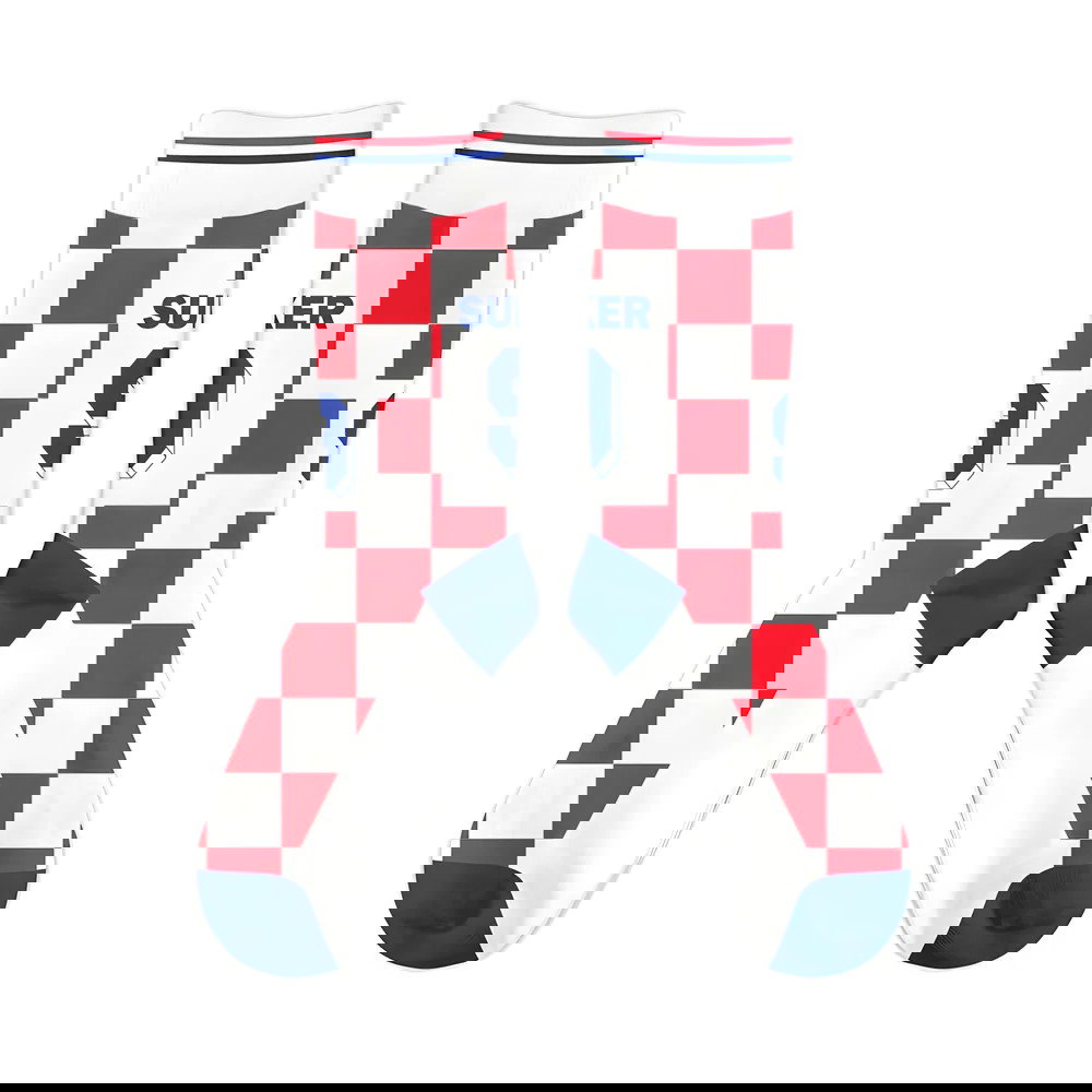 Croatia 1996 Davor Suker Retro Football Socks