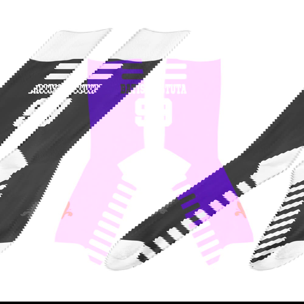 Fiorentina 1998 Gabriel Batistuta Retro Football Socks