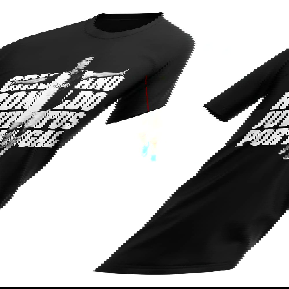 Cristiano Ronaldo Juventus Player T-Shirt (Black)