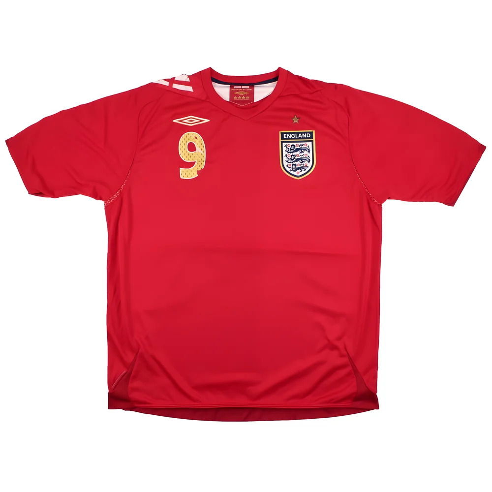 England 2006-08 Away Shirt (Rooney #9) (XL) (Good)