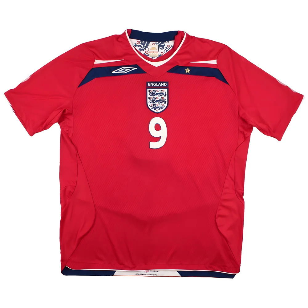England 2008-09 Away Shirt (Rooney #9) (Mint)