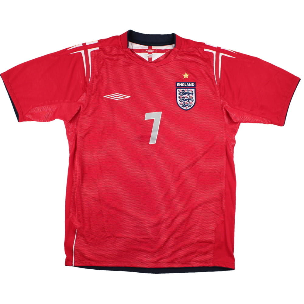 England 2004-06 Away Shirt (M) Beckham #7 (Very Good)