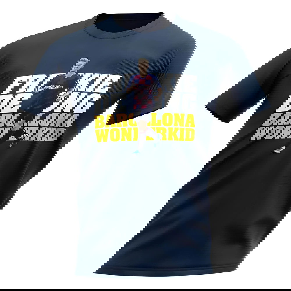 Frenkie de Jong Barcelona Player T-Shirt (Navy)