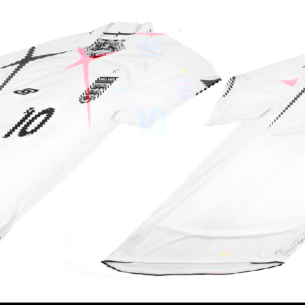 England 2005-07 Home Shirt (M) D. Bent #10 (Good)