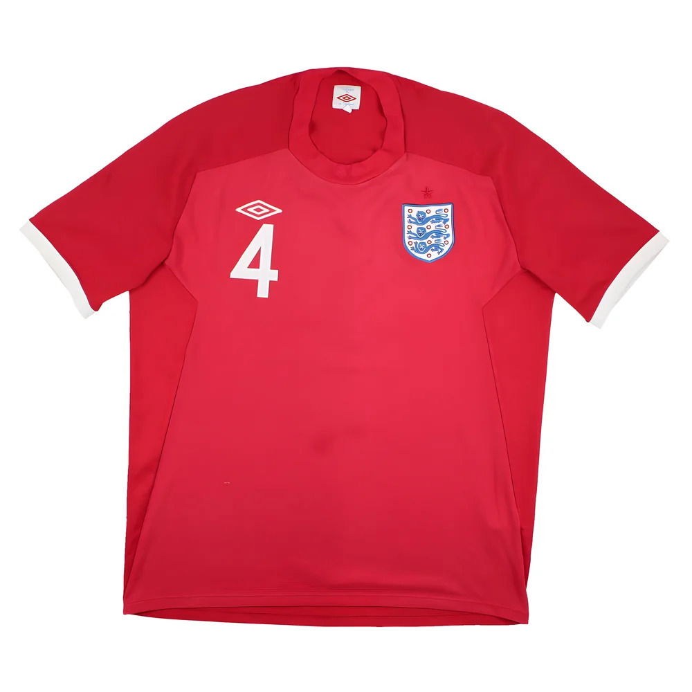 England 2010-11 Away Shirt (XL) Gerrard #4 (Good)