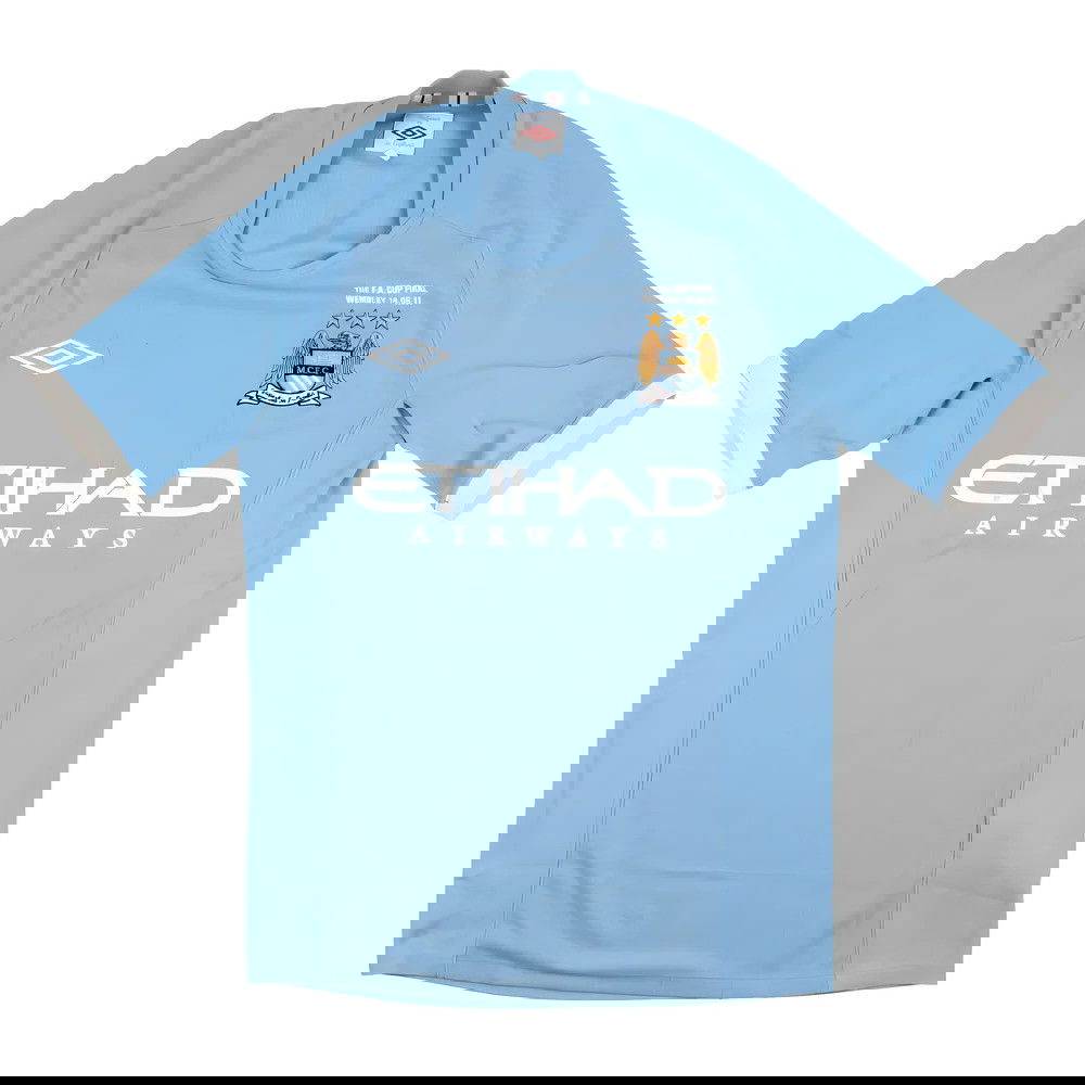 Manchester City 2010-11 Home Shirt (De Jong 34) (S) (Very Good)