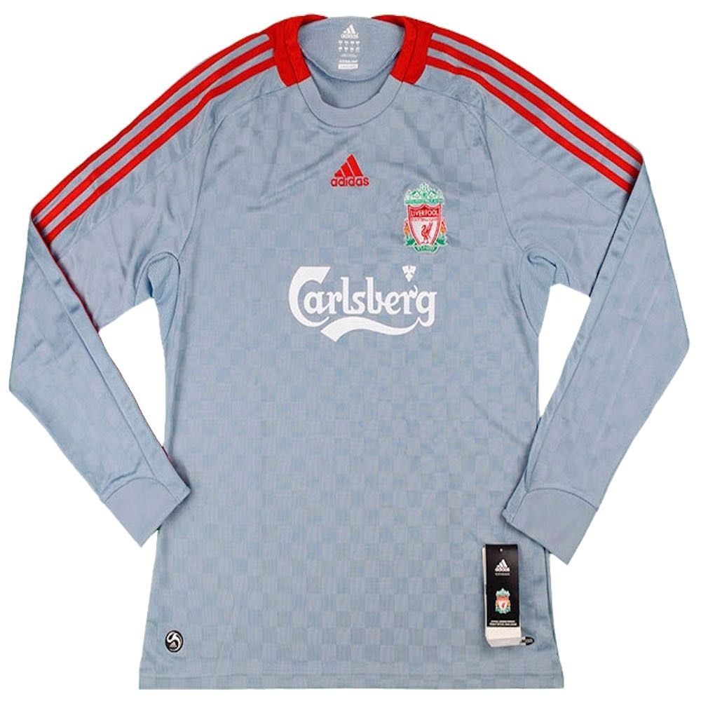 Liverpool 2008 09 Away Long Sleeved Shirt 8 Gerrard M Excellent L0diZI Uksoccershop