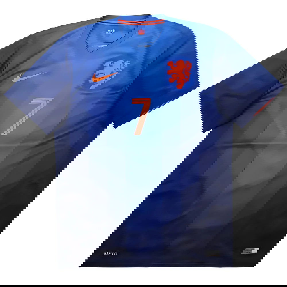 Holland 2014-15 Away Shirt (Janmaat #7) (M) (Excellent)