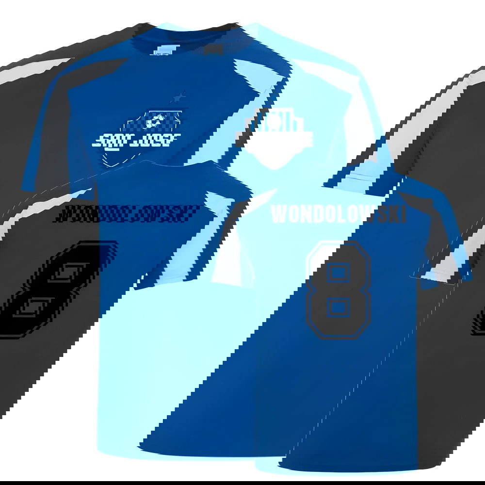 Chris Wondolowski San JoseSports Training Jersey (Blue)