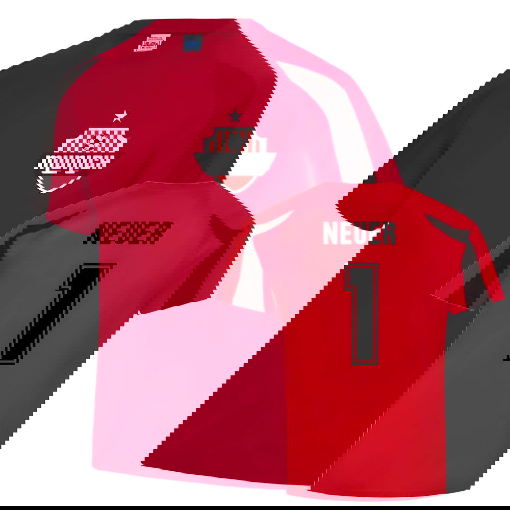 Manuel Neuer Munich Sports Training Jersey (Red)